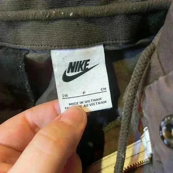 Men’s Nike Brown Chino Pants Button Up Drawstring Size 28 - Picture 5 of 8